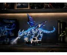 Ice Dragon Blocks 1646 vnt. LED judančių sparnų mechaniniai drakono statybiniai blokai