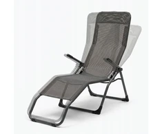 Ideal Profiliuotas sulankstomas sodo šezlongas Juodas S-Curve Texteline YS-30