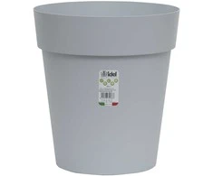 Idel Dekoratyvinis gėlių vazonas Classic high Ø20.5cm H20.2cm plastikinis/švies.pilkas