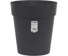 Idel Dekoratyvinis gėlių vazonas Classic high Ø20.5cm H20.2cm plastikinis/antracito sp.