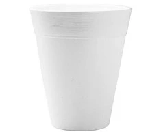 Idel Dekoratyvinis gėlių vazonas Dante Ø13cm H15.5cm plastikinis/baltas