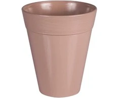 Idel Dekoratyvinis gėlių vazonas Dante Ø13cm H15.5cm plastikinis/rudas