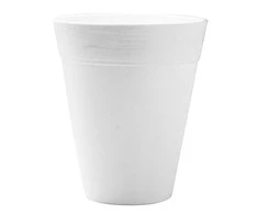 Idel Dekoratyvinis gėlių vazonas Dante Ø9cm H11cm plastikinis/baltas