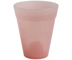 Idel Dekoratyvinis gėlių vazonas Dante L Ø13cm H15.5cm plastikinis/rožinis