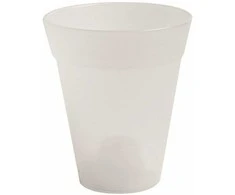 Idel Dekoratyvinis gėlių vazonas Dante L Ø13cm H15.5cm plastikinis/permatomas