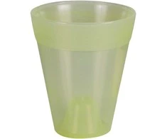 Idel Dekoratyvinis gėlių vazonas Dante L Ø13cm H15.5cm plastikinis/švies.žalias