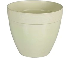 Idel Dekoratyvinis gėlių vazonas Touch Ø16cm H14cm plastikinis/švies.žalias