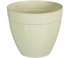 Idel Dekoratyvinis gėlių vazonas Touch Ø20cm H17.3cm plastikinis/švies.žalias