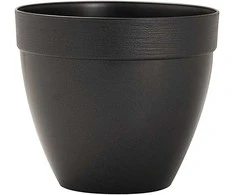 Idel Dekoratyvinis gėlių vazonas Touch Ø25cm H22cm plastikinis/antracito sp.
