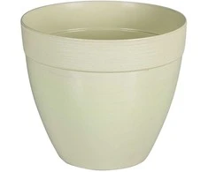 Idel Dekoratyvinis gėlių vazonas Touch Ø30cm H26.3cm plastikinis/švies.žalias