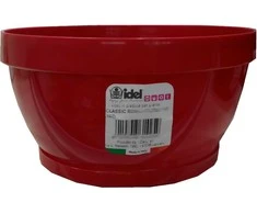 Idel Dekoratyvinis lėkštas gėlių vazonas Classic D16cm/H8cm raudonas