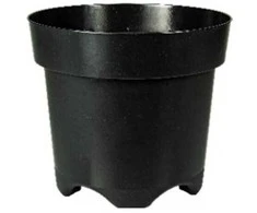 Idel Gėlių vazonas Aeris Ø19cm H17cm plastikinis/juodas