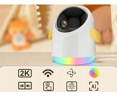Iegeek 2K HOME NANNY WIFI 5 colių 360° PTZ 4XZOOM ekrano valdymas