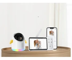 Iegeek 2K HOME NANNY WIFI 5 colių 360° PTZ 4XZOOM ekrano valdymas