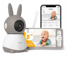ieGeek elektroninis kūdikio monitorius baltas
