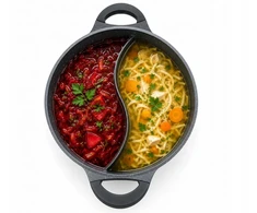 Igmar Puodas su pertvara Keptuvė 30cm Nelipni indukcija Dviejų kamerų 5L