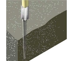 Įkasama atrama stulpams Arras 50x50mm/600mm karštai cinkuota