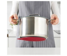IKEA 365+ GUNSTIG puodų stovas raudonas/pilkas