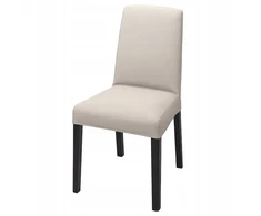 IKEA BERGMUND Kėdė juoda Hallarp smėlio spalvos