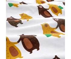 Ikea Brummig patalynės komplektas 150x200 cm su meškučiais