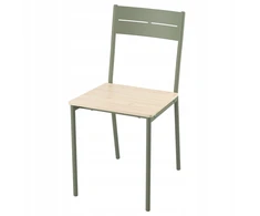 IKEA BUSLATT Kėdė, pilkai žalia/pušis