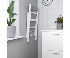 IKEA FROSVI Sulankstoma kėdė balta/Knisa šviesiai pilka