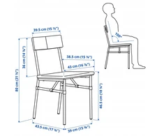 IKEA GROTAN Kėdė / tamsiai smėlio spalvos