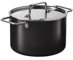 IKEA GULDORING Puodas su dangteliu, nerūdijantis plienas/juodai pilka, 3 l