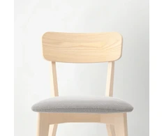 IKEA LISABO Kėdė, uosis/Tallmyra balta/juoda