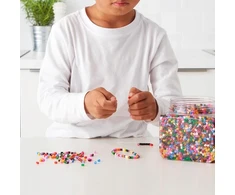 IKEA lyginimo karoliukai 700 g, tvirtos plastiko spalvos