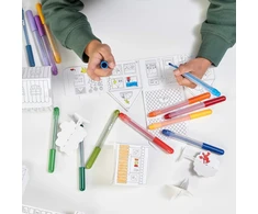 IKEA MALA cienki marker flamaster 24 kolory pisaki