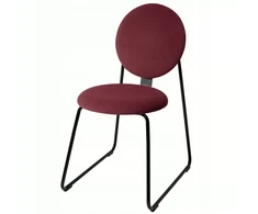 IKEA MANHULT Kėdė, juoda/Hakebo sodriai raudona