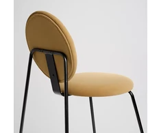 IKEA MANHULT Krzesło juoda/Hakebo miodowy ruda