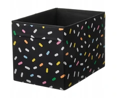 IKEA SKAJARE Pudełko juoda posypka 26x37x26 cm