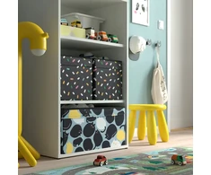 IKEA SKAJARE Pudełko juoda posypka 26x37x26 cm