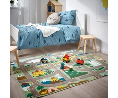 IKEA VALLABY Dywan dziecięcy, žalia, 100x133 cm