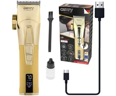 Įkraunama plaukų kirpimo mašinėlė, 180 min veikimo, keraminiai peiliukai, LCD, USB C Camry CR 2835