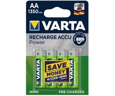 Įkraunami elementai VARTA Recharge, AA 800, nikelio, 2 vnt