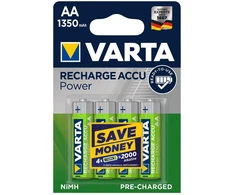 Įkraunami elementai VARTA Recharge, AA 800, nikelio, 2 vnt