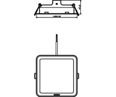 Įleidžiama LED panelė PHILIPS MESON, 12,5 W, 4000 K, 1300 lm, 14 x 14 cm