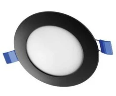 SpectorLight Įleidžiama LED panelė SPECTOR LIGHT, 24 W, 4000 K, 2500 lm, apvali f., juodos sp., Ø22,5 x h2,4 cm