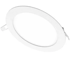 Įleidžiama LED panelė SPECTORLIGHT, 12 W, 4000 K, 1200 lm, apvali f., baltos sp., Ø17 x h2,4 cm