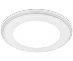Įleidžiama LED panelė TRIO AURA, 10 W, 1040 lm, 3000 K, baltos sp., ø14,5 cm