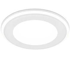 Įleidžiama LED panelė TRIO AURA, 10 W, 1040 lm, 3000 K, baltos sp., ø14,5 cm