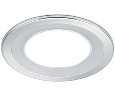 Įleidžiama LED panelė TRIO CORE, 10 W, 1040 lm, 3000 K, chromo sp., ø14,5 cm