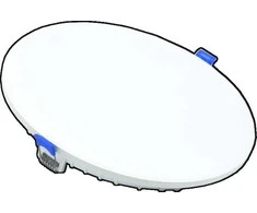 Įleidžiama LED panelė VESTALIGHT, IP40, 8 W, 4000 K, 640 lm, Ø8,7 x 3 cm, be rėmelio