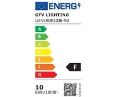 LED šviestuvas VOLARE, šviestuvo tipas, 10W, 800lm, AC175-250V, 50/60 Hz, PF>0,5, RA>80, I
