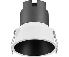 10W LED įleidžiamas šviestuvas SPOT, baltos/juodos sp., 4000K