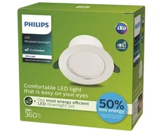 Įleidžiamas LED šviestuvas PHILIPS DIAMOND CUT UE, 2,2W, 3000K, 345lm, IP20, Ø10,5x4,95cm
