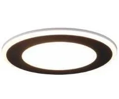 Įleidžiamas LED šviestuvas TRIO AURA, 10 W, 3000 K, 1040 lm, 2 šviesos šaltiniai, juodos sp., Ø15 cm